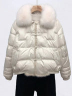 Women's Oversized Puffer Jacket – Relaxed Vintage Winter Jacket