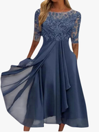 Women's Lace Occasion Dress – Layered Wedding Guest Dress