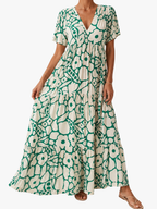 Women's Boho Printed Dress – Flowy Relaxed Summer Dress