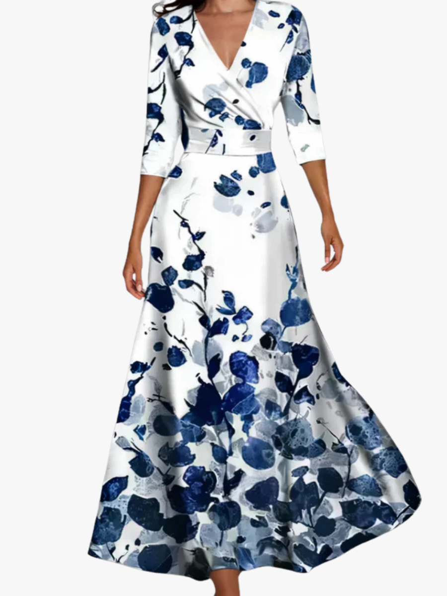 Women's Colourful Maxi Dress – Flowy Printed Summer Dress
