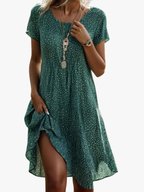 Women's Summer Midi Dress – Flowy Relaxed Fit Dress