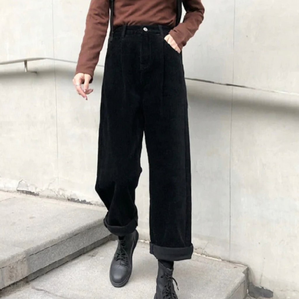 Women's Casual Corduroy Pants – Wide Leg Cord Pants