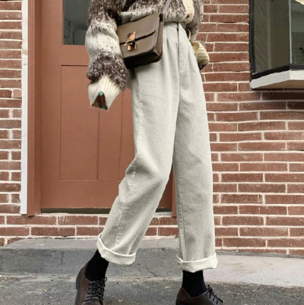 Women's Casual Corduroy Pants – Wide Leg Cord Pants