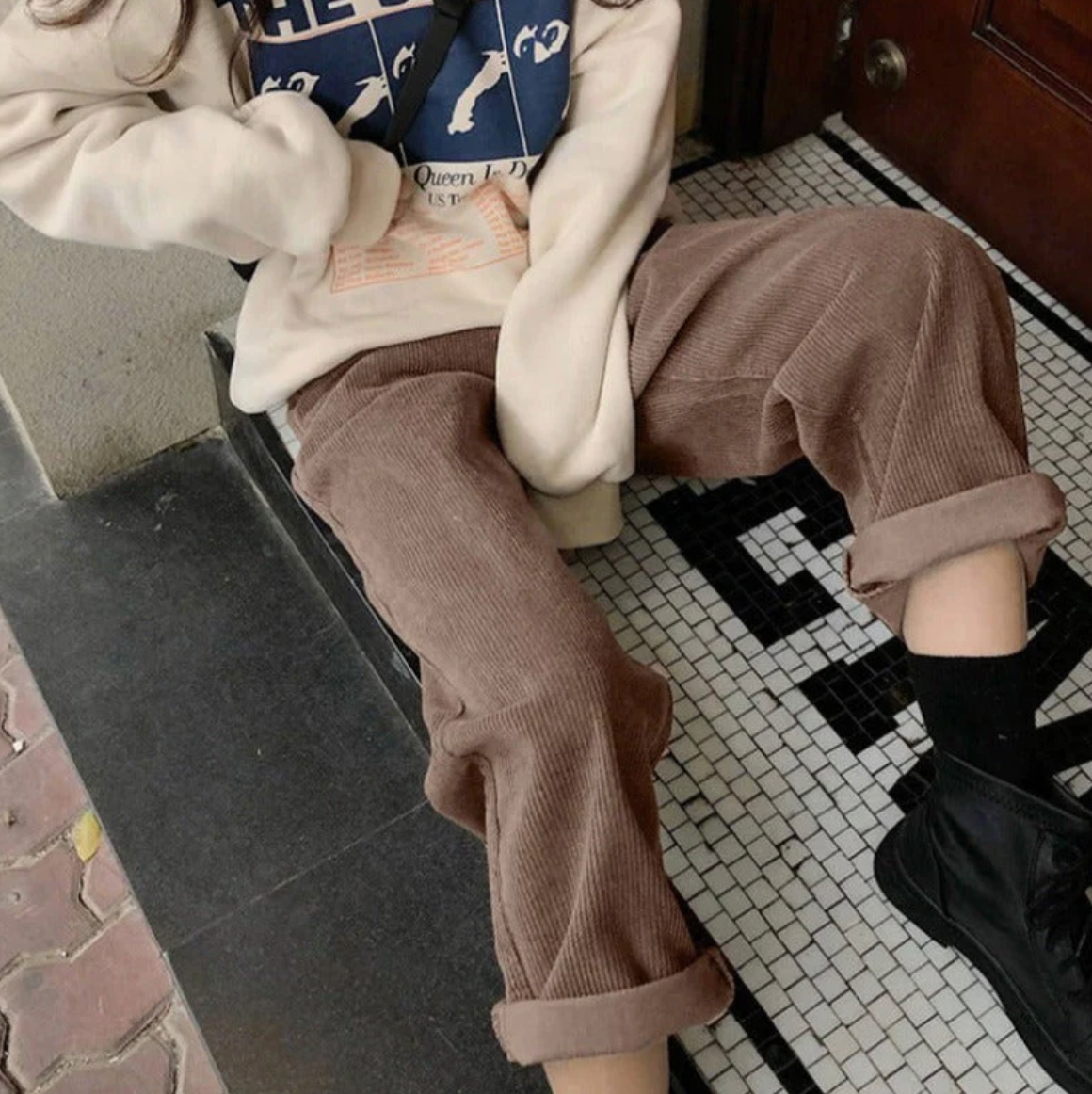 Women's Casual Corduroy Pants – Wide Leg Cord Pants