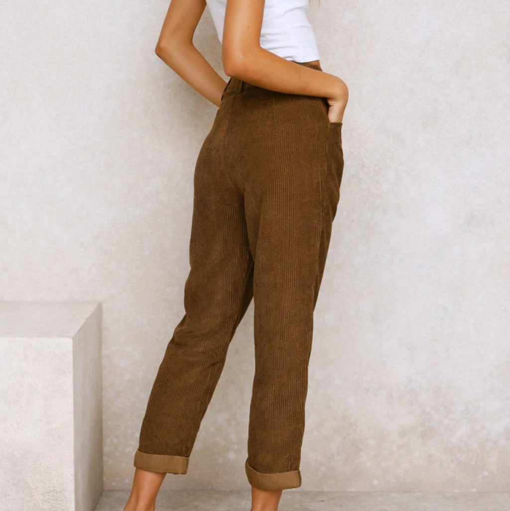 Women's Casual Corduroy Pants – Wide Leg Cord Pants