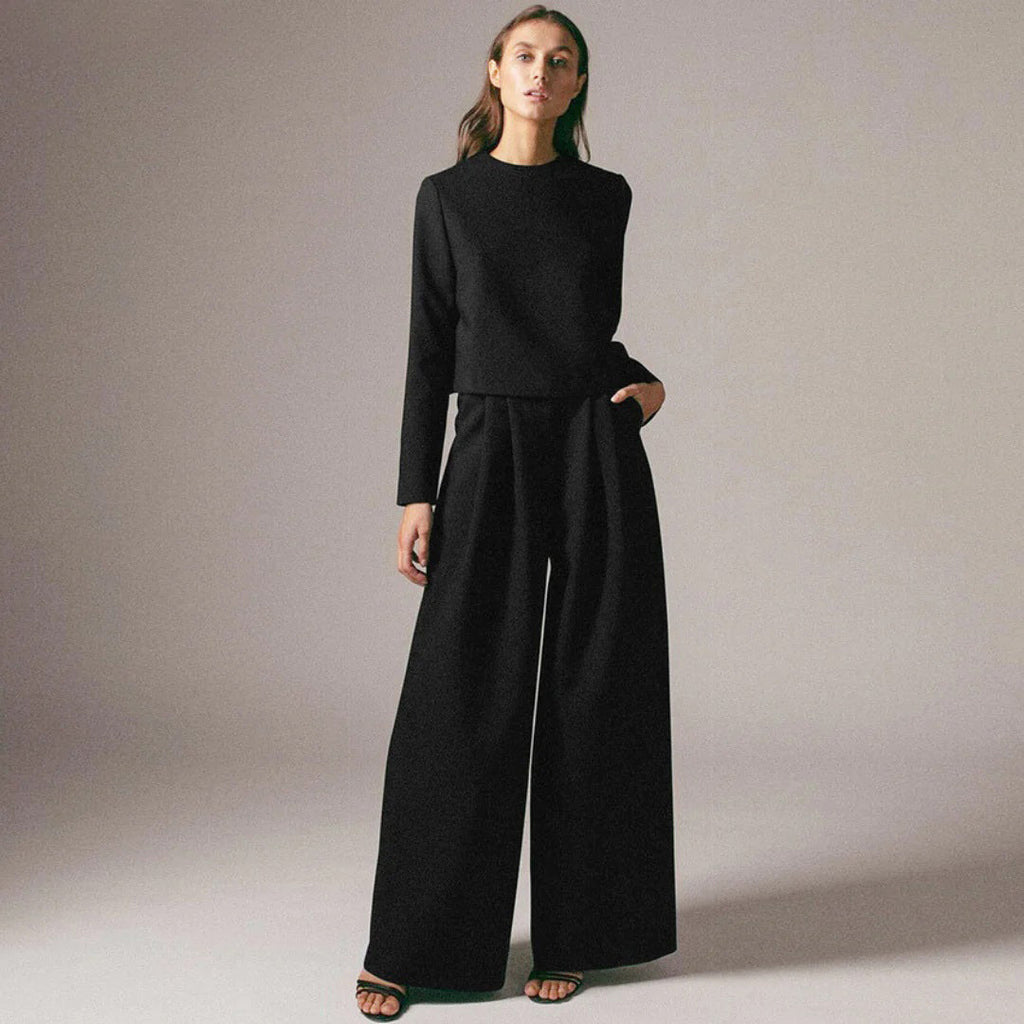 Women's Palazzo Pants Set – Relaxed Top Occasion Co-Ord Set