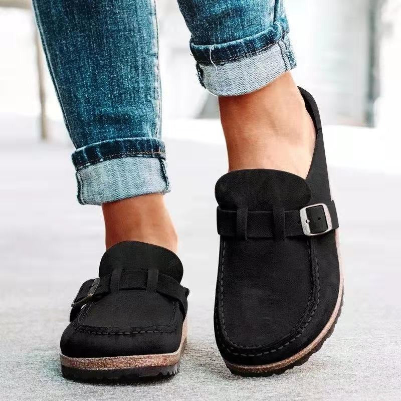 Women's Casual Loafers with Rounded Toe and Flexible Sole
