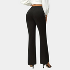 Women's High Waist Flare Pants – Fitted Flared Leg Trousers