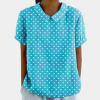 Women's Floral Casual Blouse – Round Neck Blouse