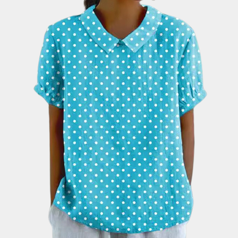 Women's Floral Casual Blouse – Round Neck Blouse