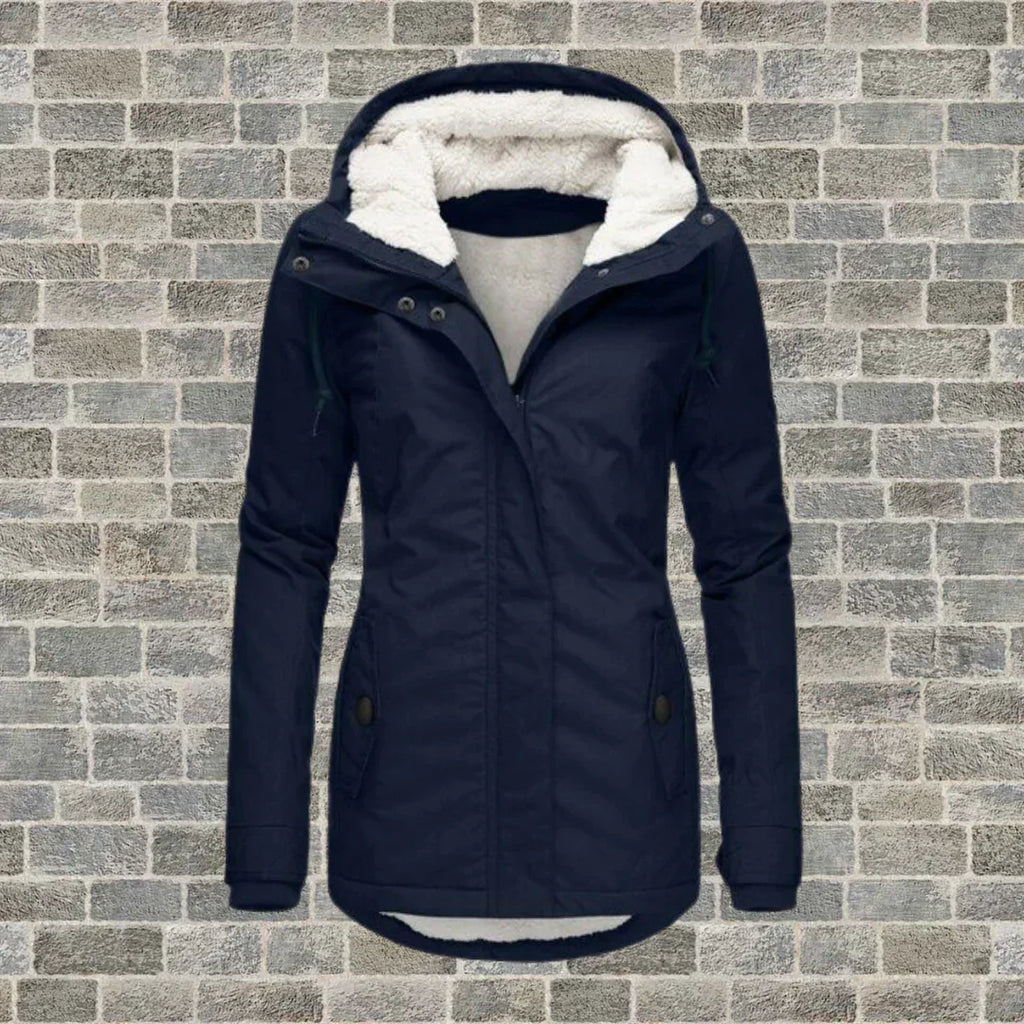 Women's Faux Fur Hood Parka – Insulated Cold Weather Winter Coat