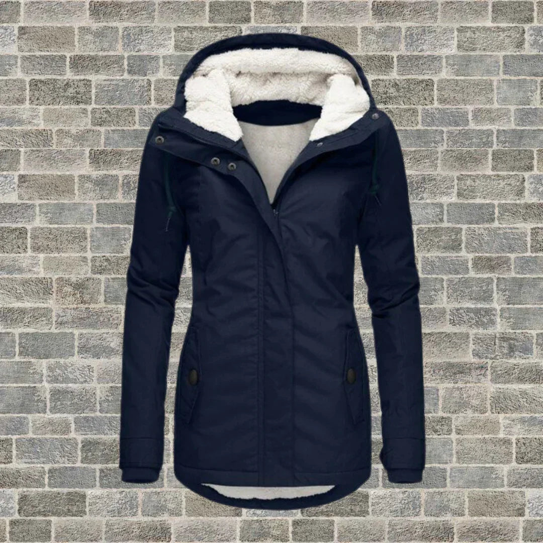 Women's Faux Fur Hood Parka – Insulated Cold Weather Winter Coat