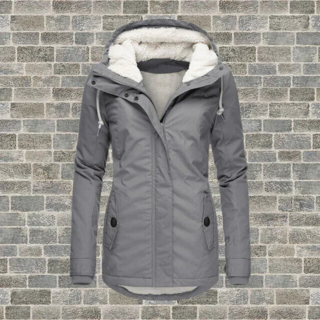 Women's Faux Fur Hood Parka – Insulated Cold Weather Winter Coat