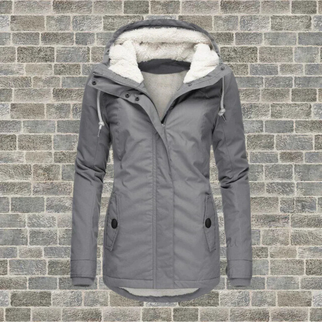Women's Faux Fur Hood Parka – Insulated Cold Weather Winter Coat