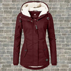 Women's Faux Fur Hood Parka – Insulated Cold Weather Winter Coat