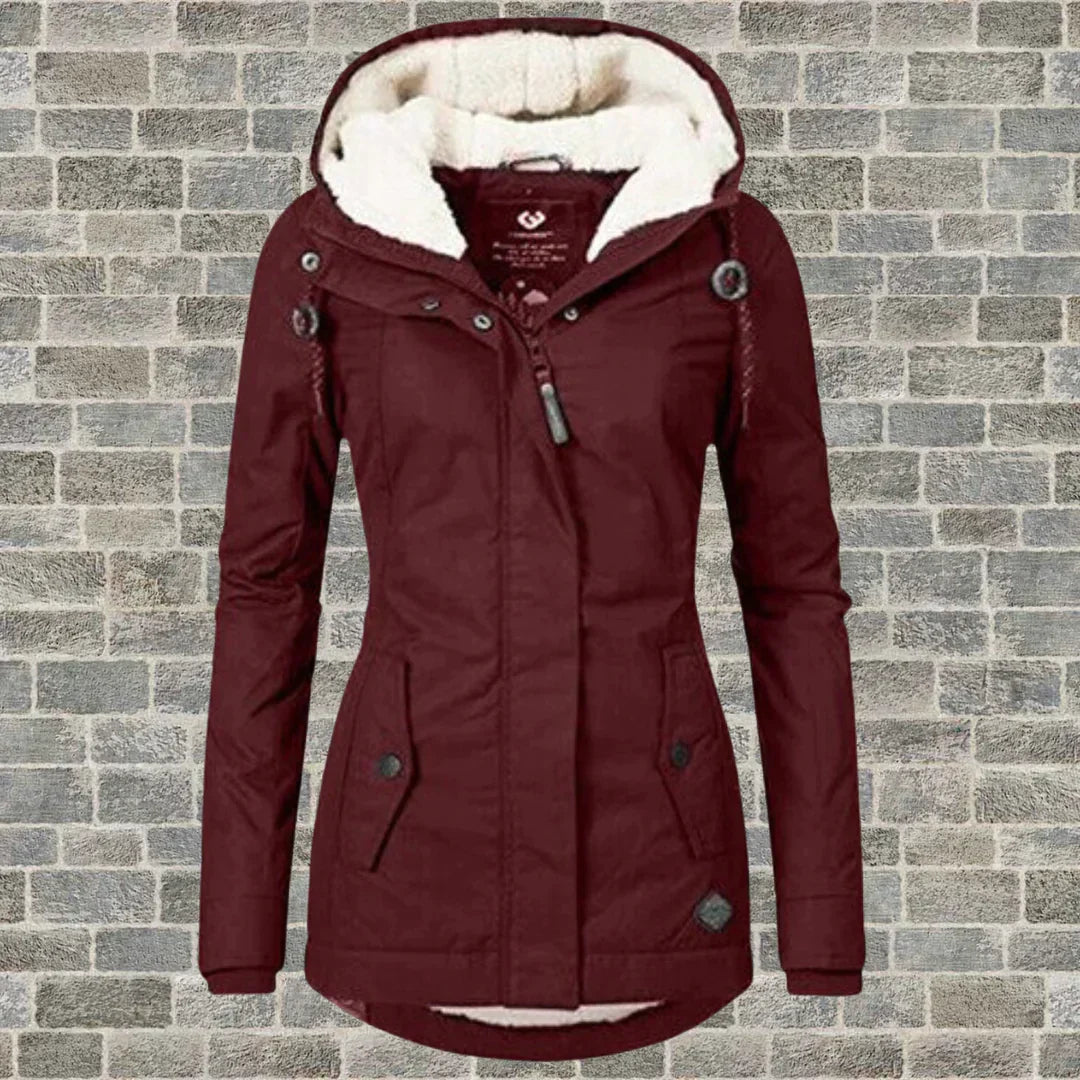 Women's Faux Fur Hood Parka – Insulated Cold Weather Winter Coat