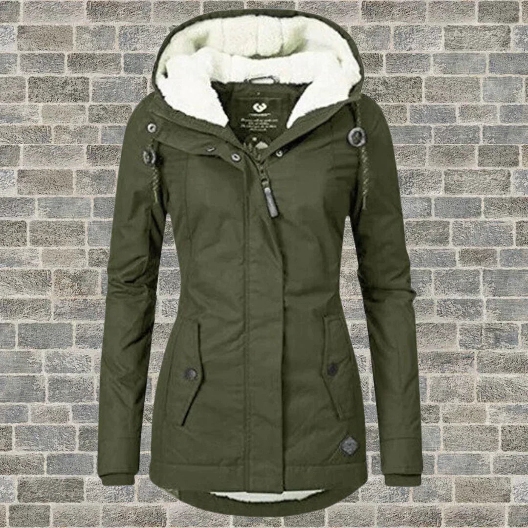 Women's Faux Fur Hood Parka – Insulated Cold Weather Winter Coat