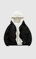 Women's Fleece Lined Jacket – Hooded Winter Zip-Up Jacket