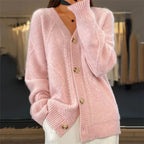 Women's Button Front Cardigan – Knit Cardigan Sweater – Lena