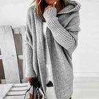 Women's Oversized Batwing Cardigan – Relaxed Open Front Cardigan