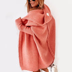 Women's Oversized Batwing Cardigan – Relaxed Open Front Cardigan