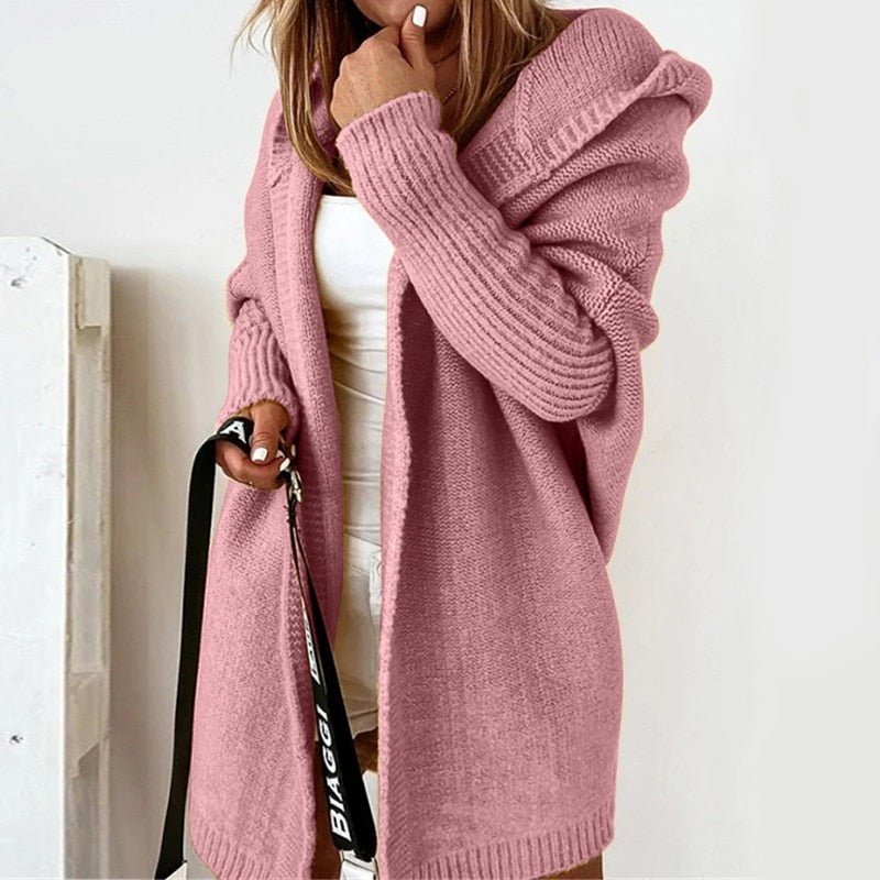 Women's Oversized Batwing Cardigan – Relaxed Open Front Cardigan