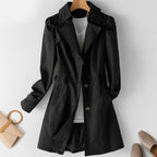 Women's Classic Trench Coat – Tailored Lightweight Longline Coat