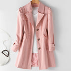 Women's Classic Trench Coat – Tailored Lightweight Longline Coat