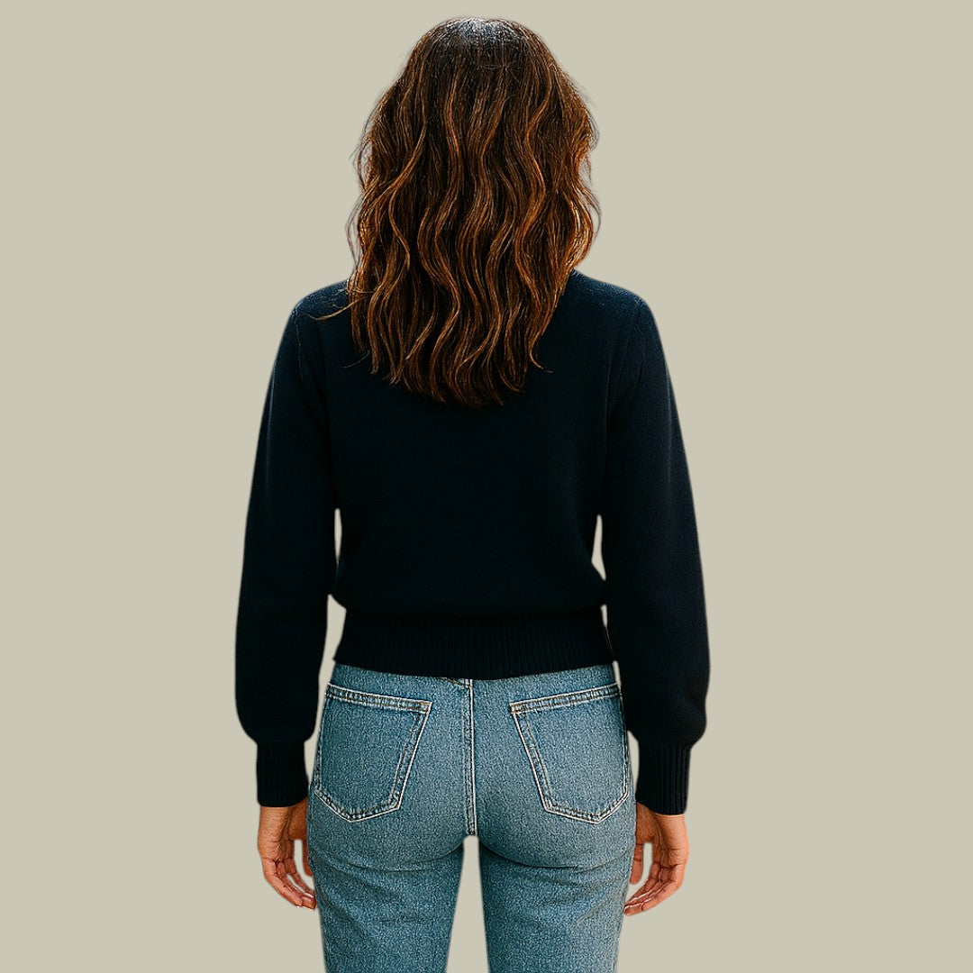 Women's V-Neck Cardigan – Button Front Long Sleeve Cardigan