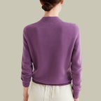 Women's Fitted Turtleneck Sweater – Roll Neck Winter Sweater