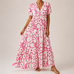 Women's Boho Printed Dress – Flowy Relaxed Summer Dress