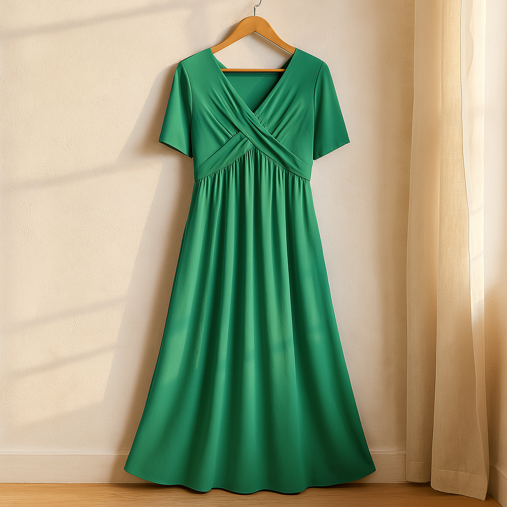 Women's Classic Midi Dress – Flowy Day-to-Night Dress