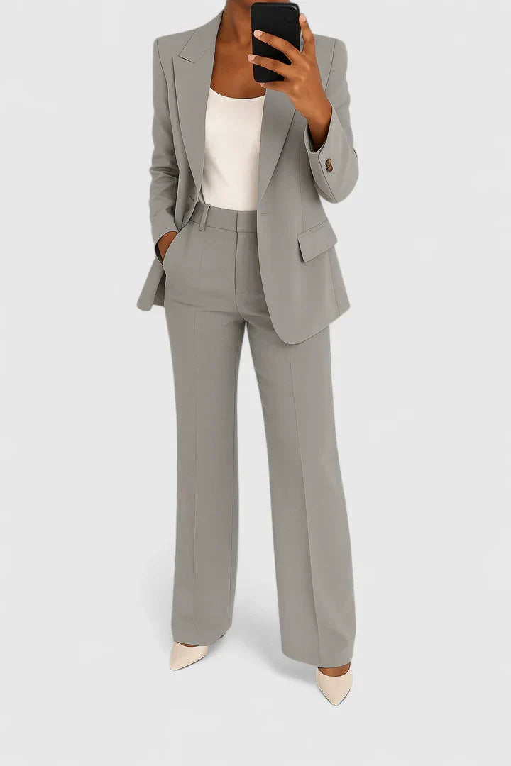 Women's Tailored Blazer Set – Office Pants Set – Delaney