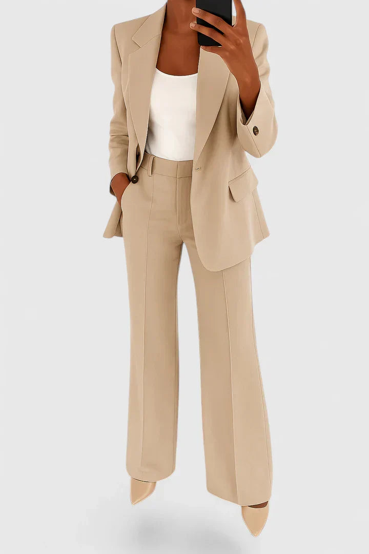 Women's Tailored Blazer Set – Office Pants Set – Delaney