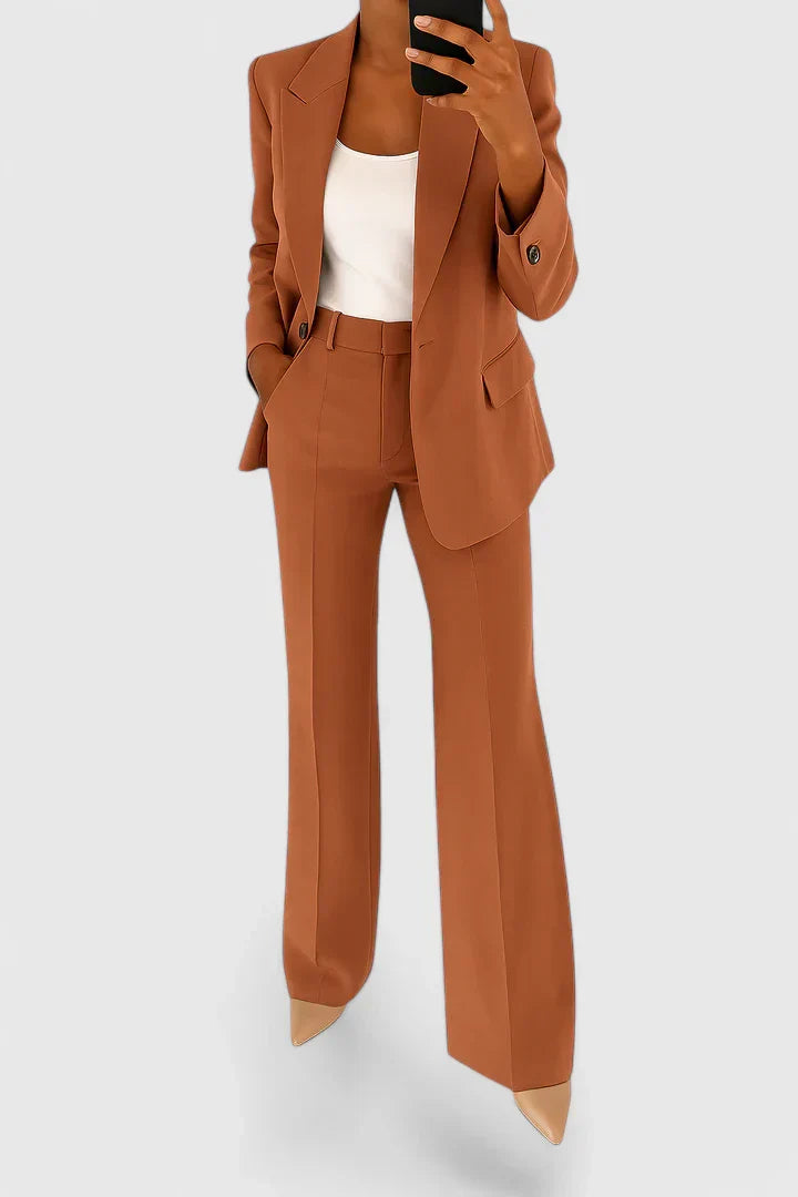 Women's Tailored Blazer Set – Office Pants Set – Delaney