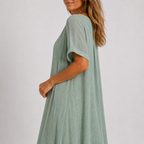 Women's Flowy V-Neck Dress – Relaxed Everyday Summer Dress