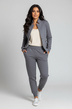 Women's Blazer Jogger Set – Casual Lounge Set