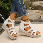 Women's Platform Wedge Sandals – Rhinestone Dress Sandals