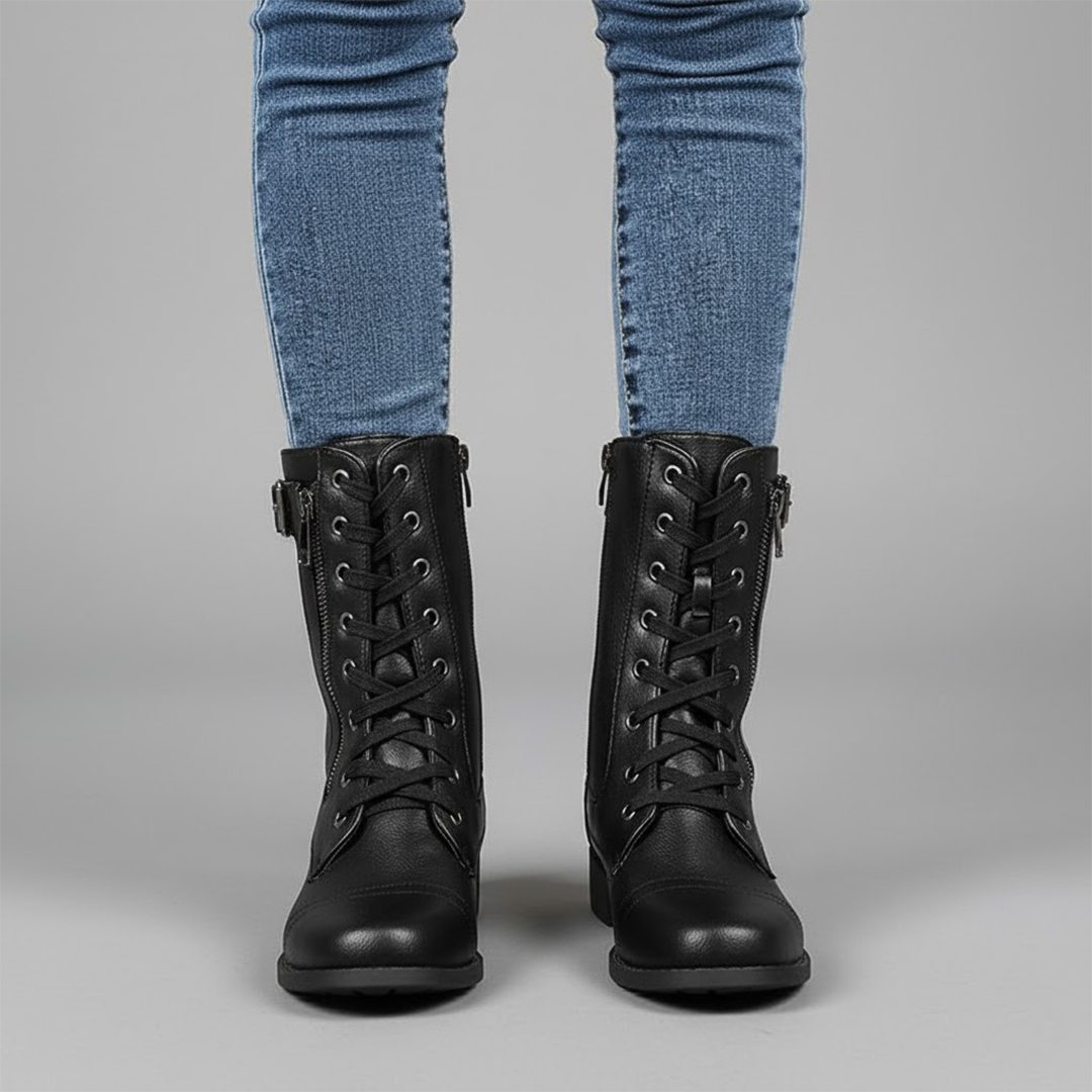 Women's Ankle Boots – Orthopedic Zip-Up Boots – Bonita