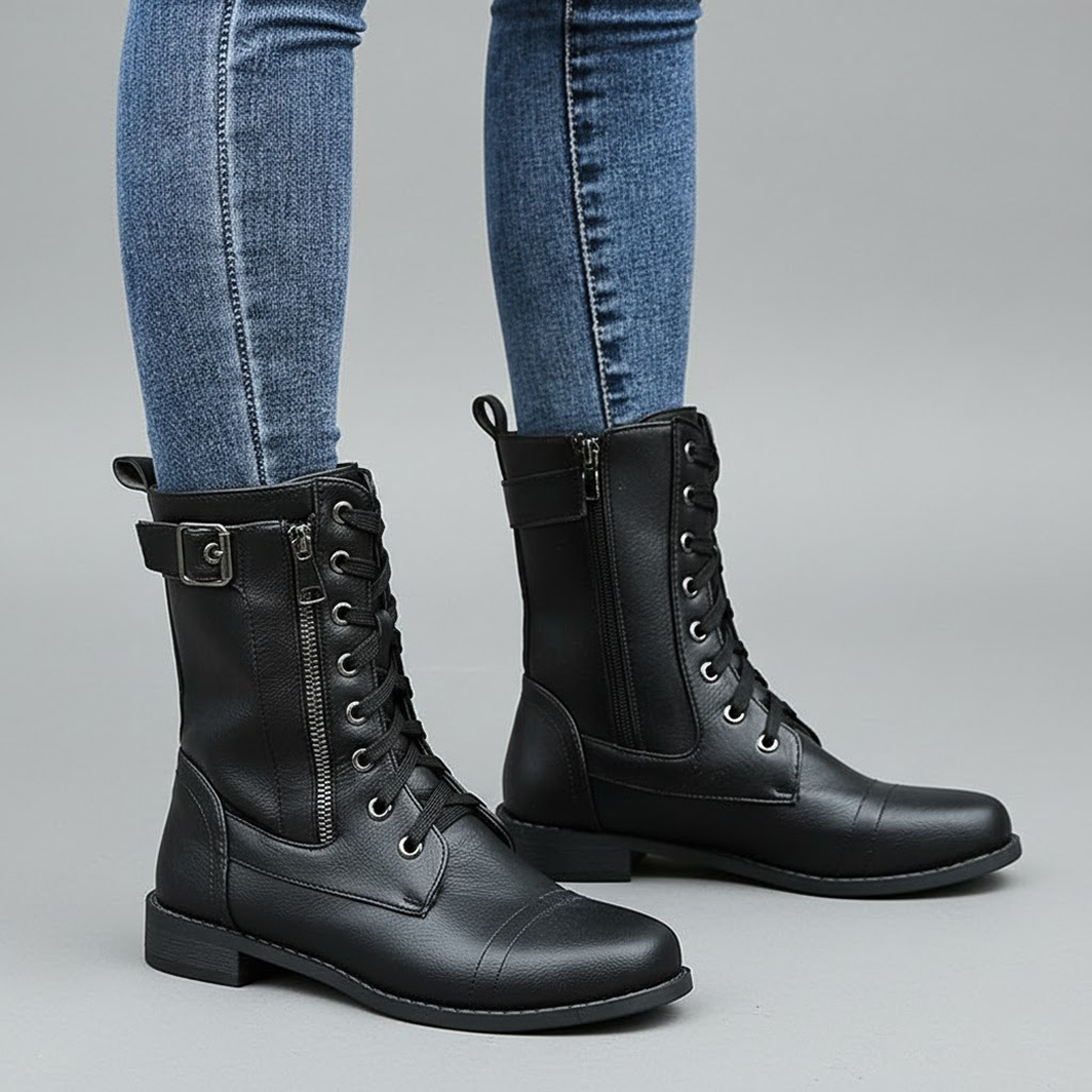 Women's Ankle Boots – Orthopedic Zip-Up Boots – Bonita