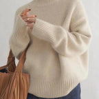 Women's Oversized Turtleneck Sweater – Winter Knit Sweater – Sydney