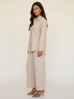 Women's Wide Leg Lounge Set – Relaxed Two-Piece Set