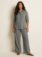 Women's Wide Leg Lounge Set – Relaxed Two-Piece Set