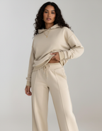 Women's Wide Leg Lounge Set – Hooded Two-Piece Set