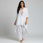 Women's Relaxed Tunic Set – Lounge Two-Piece Set