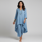 Women's Relaxed Tunic Set – Lounge Two-Piece Set