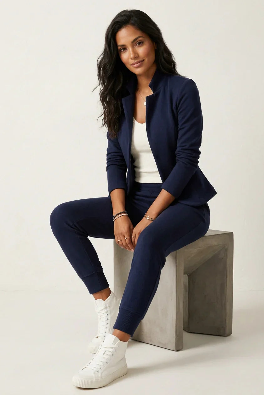 Women's Blazer Jogger Set – Casual Lounge Set