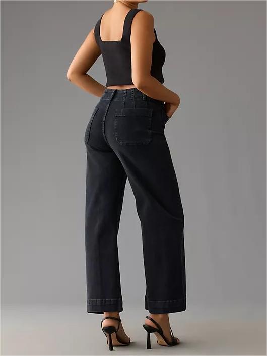 Women's Pull-On Jeans – Stretch Slim Straight Jeans