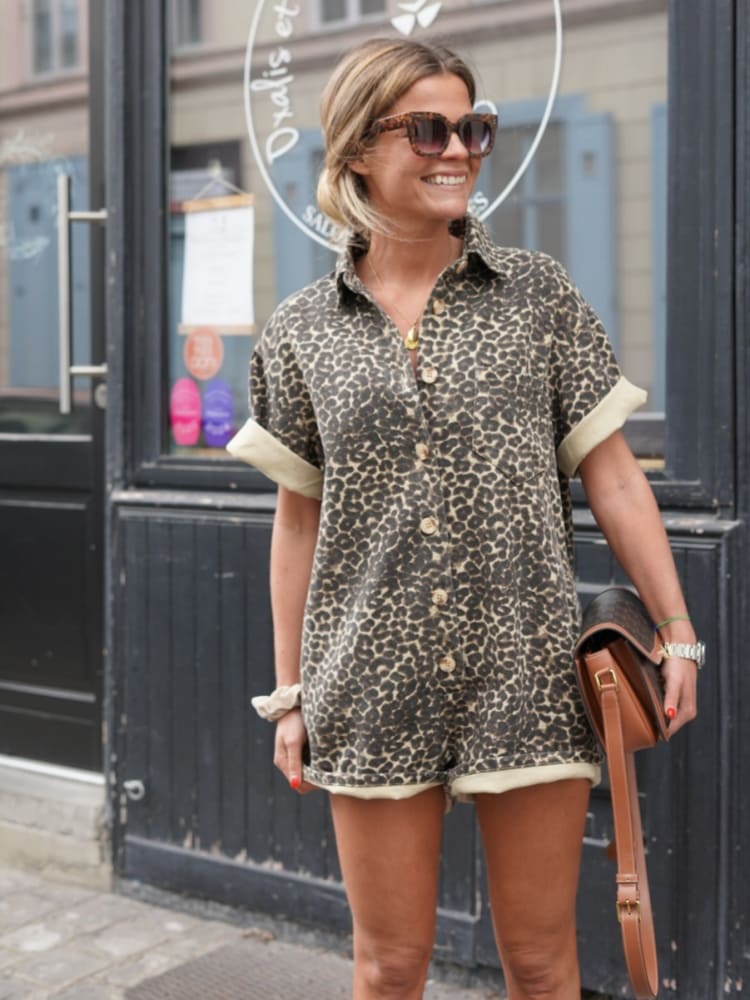 Women's Printed Summer Playsuit – Casual Everyday Playsuit – Presley