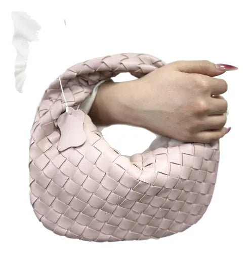 Women's Braided Metallic Handbag – Luxury Evening Handbag – Blair